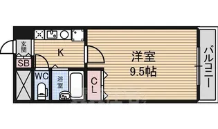 グランディ太閤【4D号室】の間取り