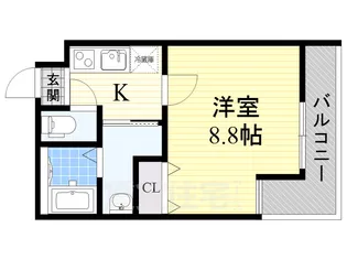 フジパレス三津屋Ⅱ番館【2階】の間取り