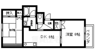 ハビタ霞ヶ丘【1階】の間取り