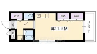 「ニューシャトー西洞院」【4階】の間取り
