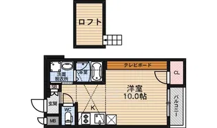 アクアプレイス京都西陣【7階】の間取り