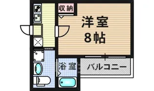 フラッティ千本鞍馬口【3階】の間取り