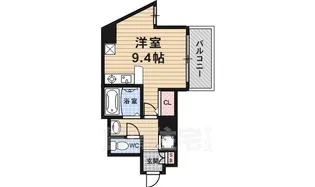 スワンズ京都西陣【3階】の間取り