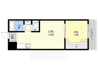 桜宮ハイツ【3階】の間取り