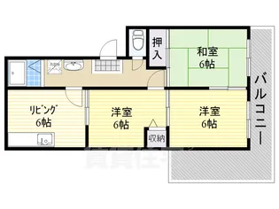 エクセルハイム【1階】の間取り