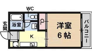 ハイツみささぎ【110号室】の間取り
