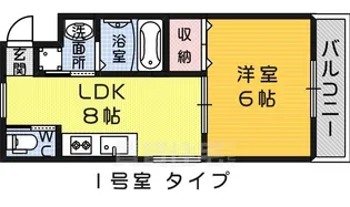 シティーコート堺東【4階】の間取り