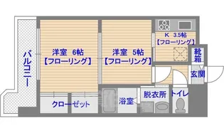 福岡県福岡市中央区赤坂3丁目【マンション】の間取り