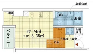 是空HORIKAWA【3階】の間取り