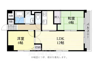 プラマー2番館【5階】の間取り