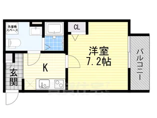 大阪府大阪市住吉区遠里小野7丁目【アパート】の間取り