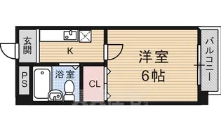 エステート南ビル【7階】の間取り