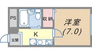 本多マンション【105号室】の間取り