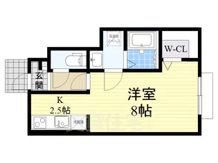 スマイル東三国ヶ丘【1階】の間取り