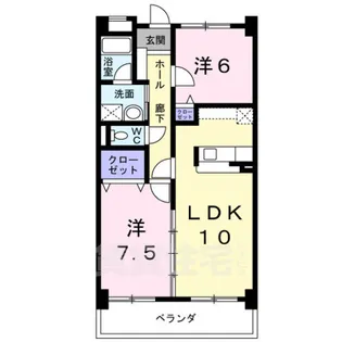 ラ・カーサSHIMADA【1階】の間取り