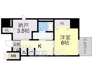 大阪府堺市堺区宿屋町東1丁【マンション】の間取り