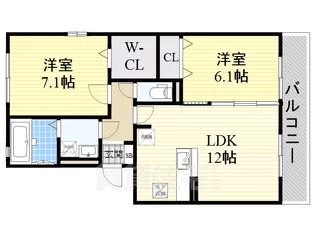 ジョリーメゾンノール【1階】の間取り