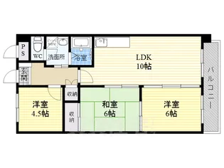 クレール辻堂【7階】の間取り