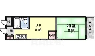 グランディール嵯峨【3階】の間取り