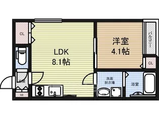 CREST【3階】の間取り