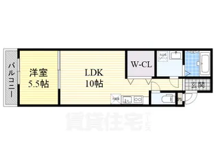 大阪府茨木市蔵垣内3丁目【アパート】の間取り