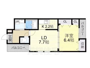 フジパレス瑞光2番館【3階】の間取り