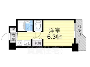 シンセリティ野中【6階】の間取り