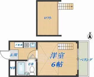 徳山ハウス【2階】の間取り