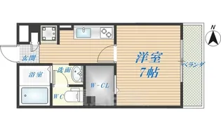 大阪府東大阪市御厨南1丁目【アパート】の間取り