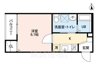 BLUE GOAT2(ブルーゴートツー)【3階】の間取り