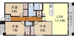 グランアベニュー名駅南【2階】の間取り