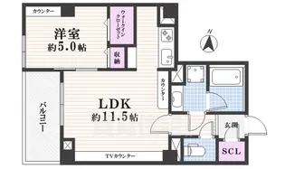 淳彩庵【5階】の間取り