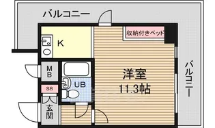 ライオンズマンション新大阪第5【4階】の間取り
