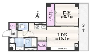 淳彩庵【4階】の間取り