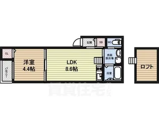 ハーモニーテラス坂井戸町【2階】の間取り