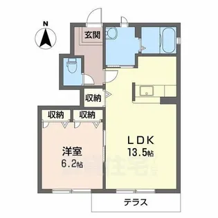 アンジェロA【1階】の間取り