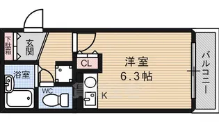 アミューゼ21【8階】の間取り