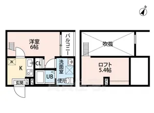 MERMAID GARDEN(マーメイドガーデン)【2階】の間取り