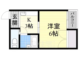 サンシャイン東住吉A棟【2階】の間取り