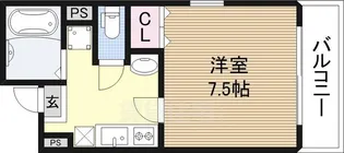 KDA Osaka 45【402号室】の間取り