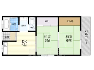 サニーハイツ【2階】の間取り