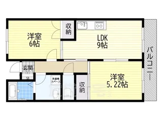 セジュール【3階】の間取り