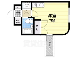 フォーラム都島内代駅前【5階】の間取り
