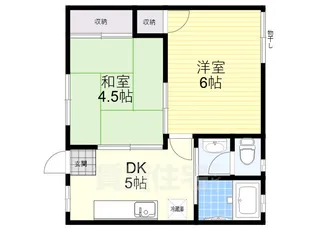 愛宕山ハイツ【2階】の間取り