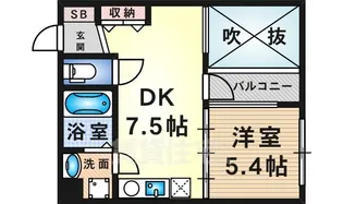 ハイネスセンターコート【8階】の間取り