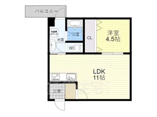 マノワール豊中玉井町【3階】の間取り