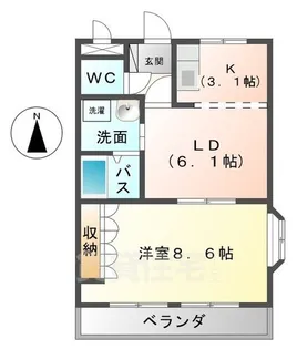 サンタ ピュアリ【2階】の間取り