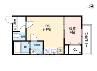 Eden(エデン)【1階】の間取り