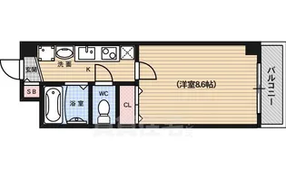 パルティール四条【3階】の間取り