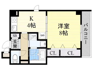 パスサイド21【3階】の間取り